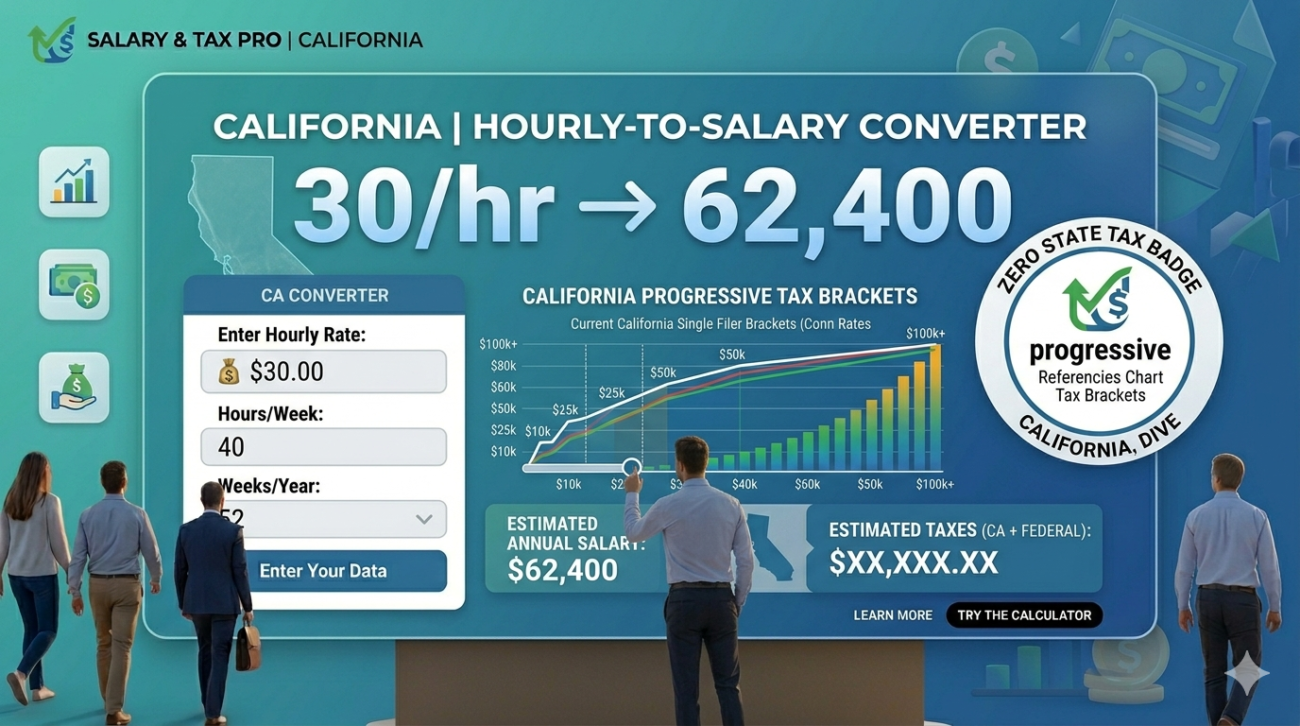 California Hourly to Salary Calculator 2026: Convert Your Wage to Annual Pay