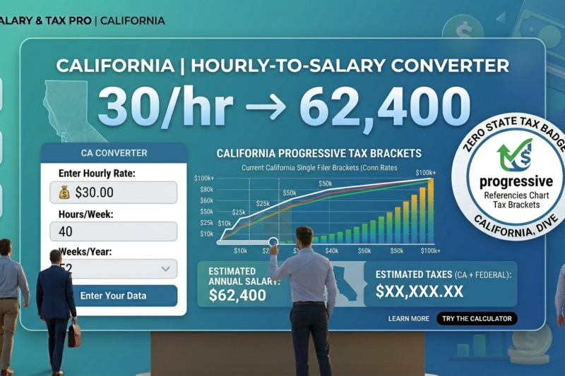 California Hourly to Salary Calculator 2026: Convert Your Wage to Annual Pay