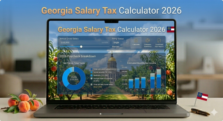 Georgia Salary Tax Calculator 2026 – Estimate Salary After Federal and State Taxes