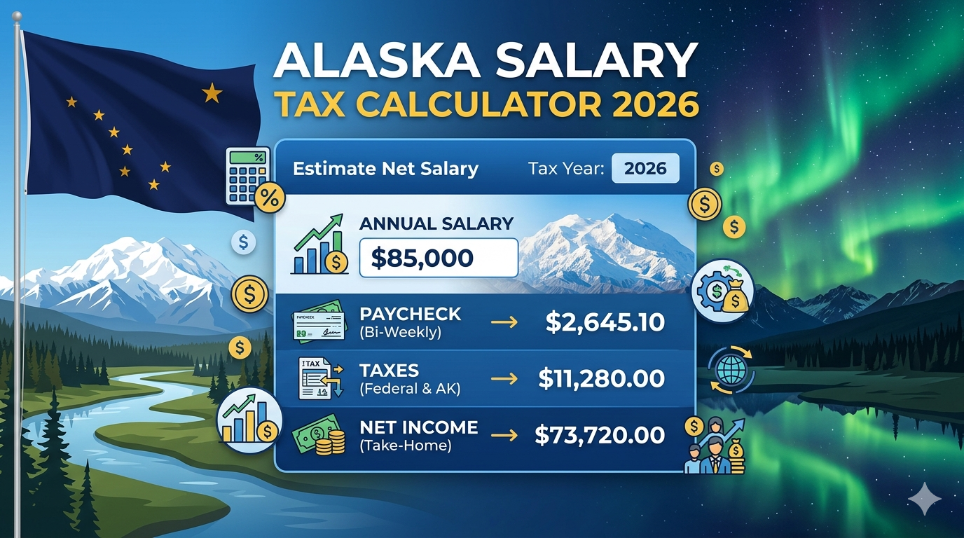 Alaska Salary Tax Calculator 2026 – Estimate Net Salary After Federal and State Taxes