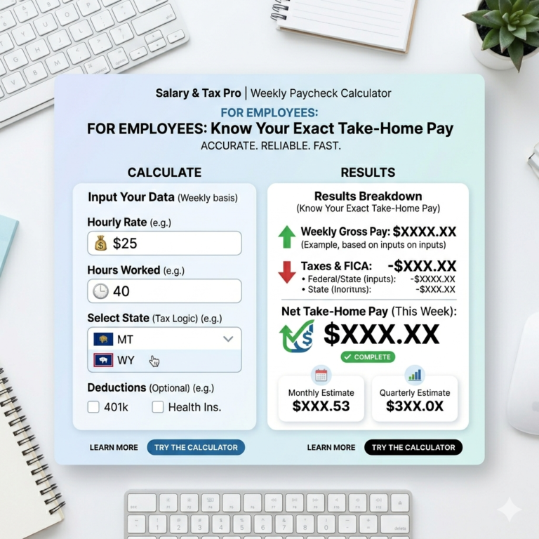 Weekly Paycheck Calculator for Employees: Know Your Exact Take-Home Pay
