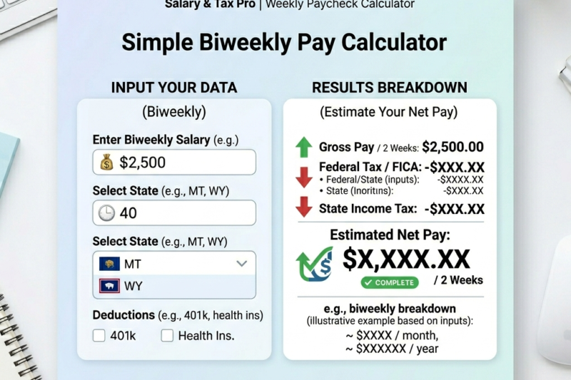 Simple Biweekly Pay Calculator: Estimate Your Net Pay Every Two Weeks