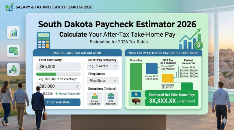 South Dakota Paycheck Estimator 2026 | Calculate Your After-Tax Take-Home Pay
