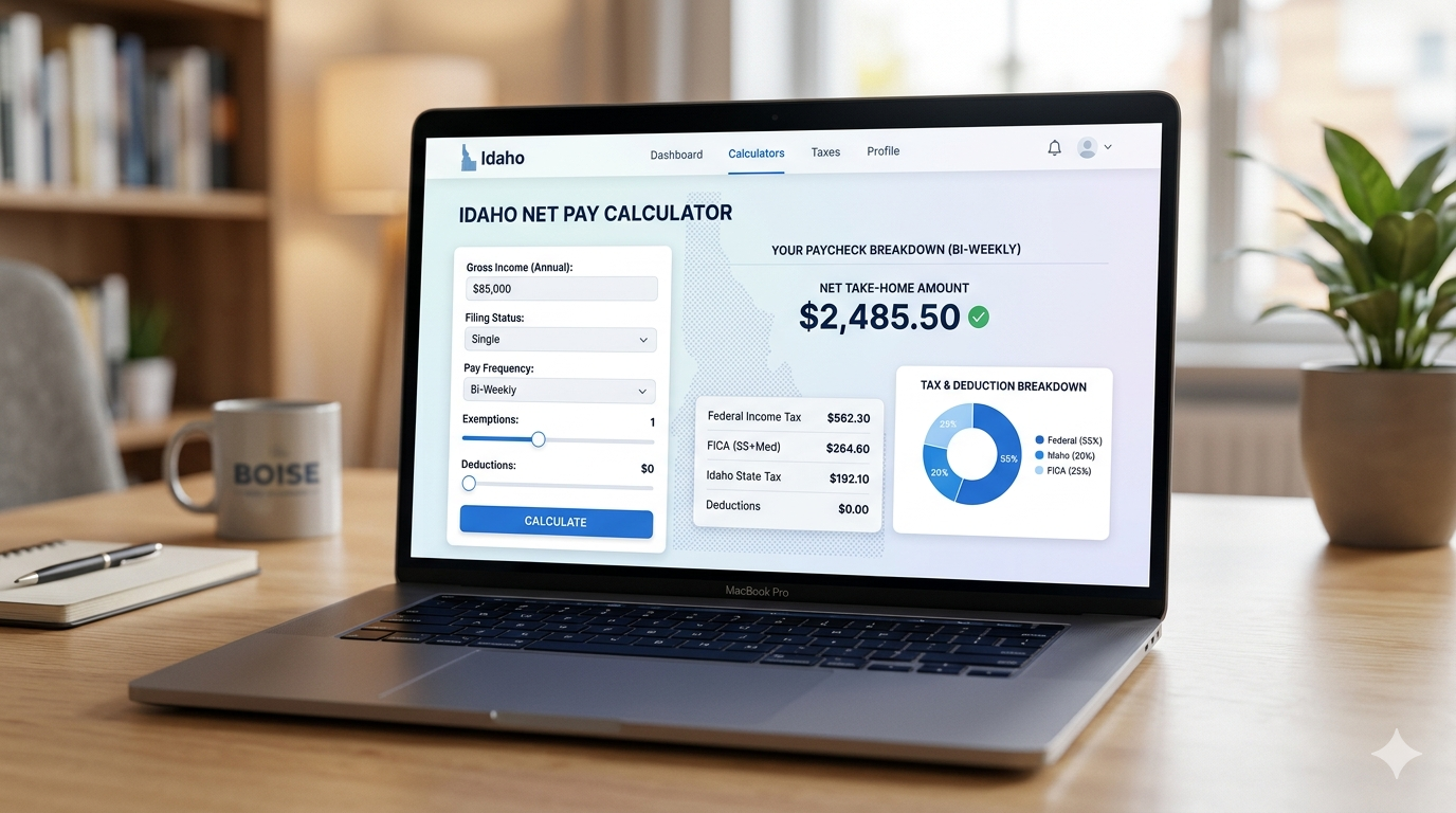 Idaho Net Pay Calculator: Estimate Your Take-Home Pay After Taxes (2026)