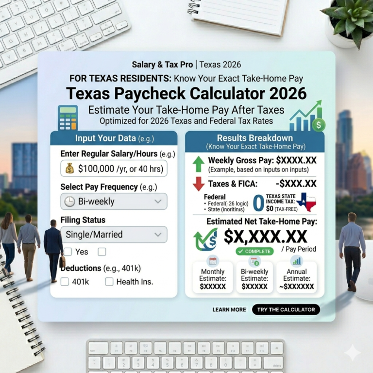 Texas Paycheck Calculator 2026: Know Your Take‑Home Pay