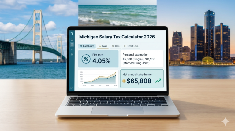 Michigan State Income Tax 2026 – Flat Rate + Personal Exemption | Salary Tax Calculator