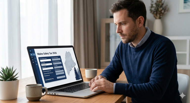 Maine Salary Tax Calculator 2026 – Estimate Your Take-Home Pay After Taxes