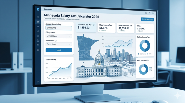 Minnesota Salary Tax Calculator 2026 – Estimate Annual Income After Tax